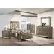 Skylar Dark Champagne Rectangular Dresser Mirror with LED