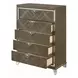 Skylar Dark Champagne 5 Drawer Chest
