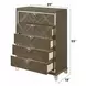 Skylar Dark Champagne 5 Drawer Chest