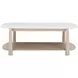 Horizons White Oak and White Marble Rectangular Occassional Table Set