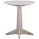 Horizons White Oak and White Marble Round End Table