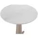 Horizons White Oak and White Marble Round End Table