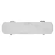 Horizons White Oak and White Marble Oval Console Table