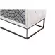 Magnolia White Wash and Zinc Iron 2 Door Bar Cabinet