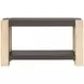Harmony Carbon and Blonde Rectangular Console Table