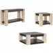 Harmony Carbon and Blonde Rectangular Console Table