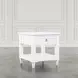 Westport White Square End Table