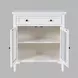 Westport White 2 Glass Door Accent Cabinet