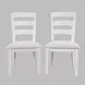 Westport Gray Upholstered Ladder Back Dining Chair Set of 2