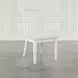 Westport White Upholstered Slat Back Dining Chair Set of 2