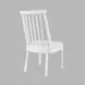 Westport White Upholstered Slat Back Dining Chair Set of 2