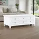 Westport White Rectangular Cocktail Table