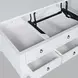 Westport White Rectangular Cocktail Table