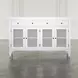 Westport White 4 Glass Door Sideboard