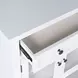 Westport White 4 Glass Door Sideboard