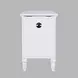 Westport White Rectangular Chairside End Table with USB Charging