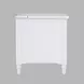 Westport White Rectangular Chairside End Table with USB Charging
