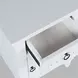 Westport White Rectangular Chairside End Table with USB Charging