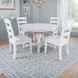 Westport White 66" Extendable Oval Dining Table