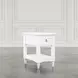 Westport White Rectangular Chairside End Table