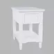 Westport White Rectangular Chairside End Table