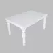 Westport White 72" Extendable Rectangular Dining Room Set