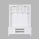 Westport White Hall Tree with Storage Bench