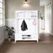 Westport White Hall Tree with Storage Bench