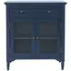 Westport Blue 2 Glass Door Accent Cabinet