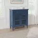 Westport Blue 2 Glass Door Accent Cabinet