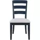 Westport Navy Upholstered Ladderback Dining Chair Set of 2