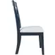 Westport Navy Upholstered Ladderback Dining Chair Set of 2