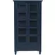 Westport Navy 2 Glass Door Tall Accent Storage Cabinet