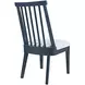 Westport Gray Upholstered Slat Back Dining Chair Set of 2