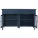 Westport Blue 4 Glass Door Sideboard