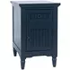 Westport Navy Rectangular Chairside End Table with USB Charging