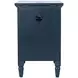 Westport Navy Rectangular Chairside End Table with USB Charging
