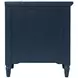 Westport Navy Rectangular Chairside End Table with USB Charging