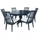 Westport Navy 66" Extendable Oval Dining Table