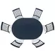 Westport Navy 66" Extendable Oval Dining Table