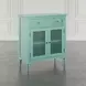 Westport Green 2 Glass Door Accent Cabinet