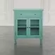 Westport Green 2 Glass Door Accent Cabinet