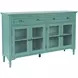 Westport Fern Green 4 Glass Door Sideboard