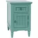 Westport Fern Green Rectangular Chairside End Table with USB Charging