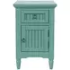 Westport Fern Green Rectangular Chairside End Table with USB Charging