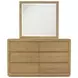 Harper Light Oak 6 Drawers Dresser