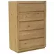 Harper Light Oak Platform Bedroom Set