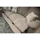 Beacon Mushroom and Porcelain Lay Flat Triple Manual Reclining 88" Sofa with Extended Ottoman