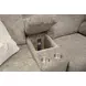 Beacon Mushroom and Porcelain Lay Flat Reclining 79" Loveseat with LED and USB Charging
