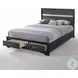 Naima Black Panel Storage Bedroom Set